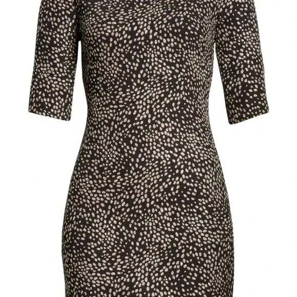 NWT $395 Alice + Olivia Black and Silver Mini Dress - Picture 2 of 11